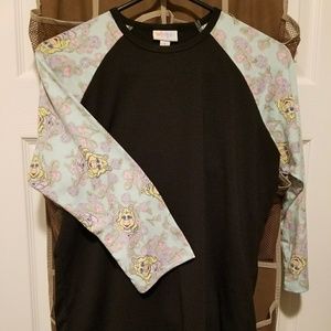 Lularoe Disney miss piggy randy baseball tee